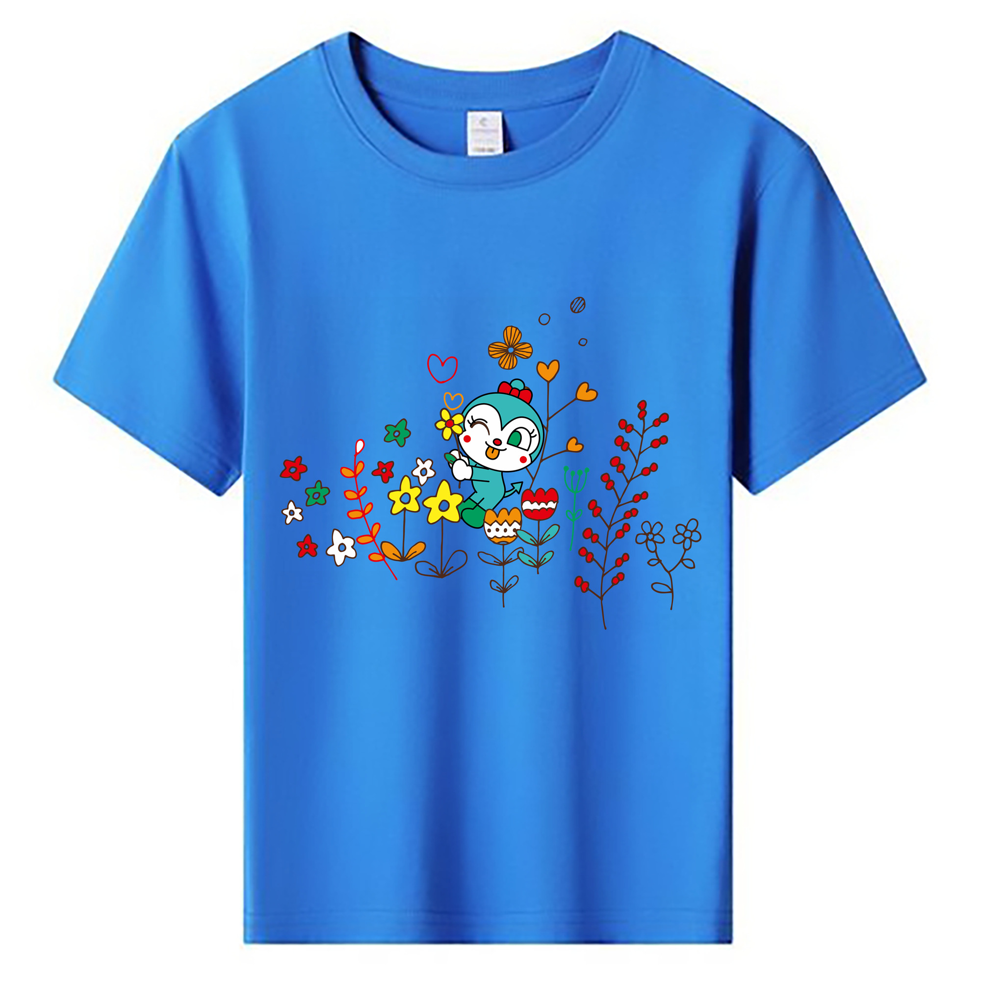 （画像用） アンパンマン Anpanman 綿100％キッズTシャツ（フロントプリント）